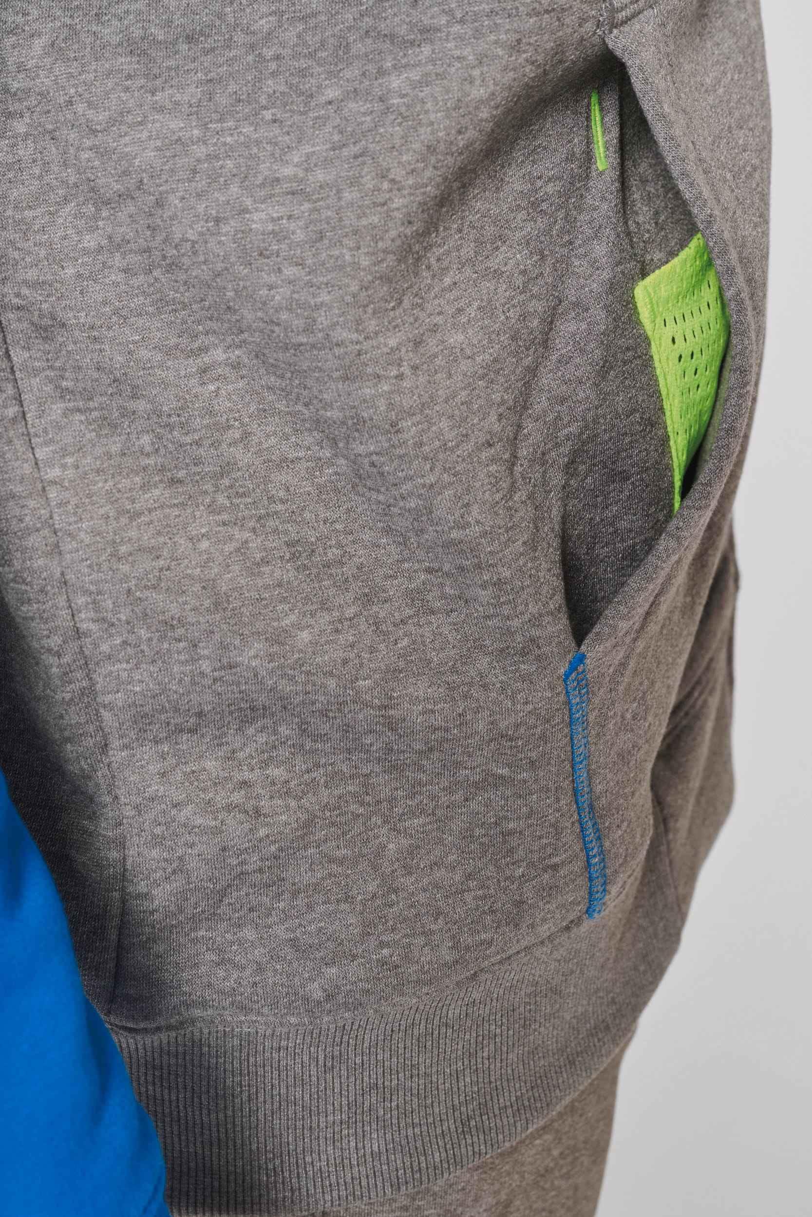 PA380 - Veste molleton zippée capuche bicolore unisexe - Occifloc