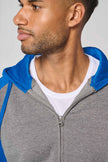 PA380 - Veste molleton zippée capuche bicolore unisexe - Occifloc