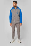 PA380 - Veste molleton zippée capuche bicolore unisexe - Occifloc