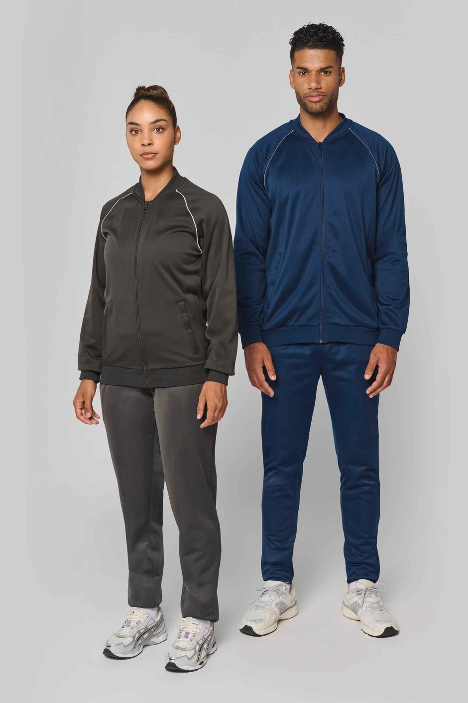PA384 - Veste de survêtement zippée avec liseré unisexe - Occifloc