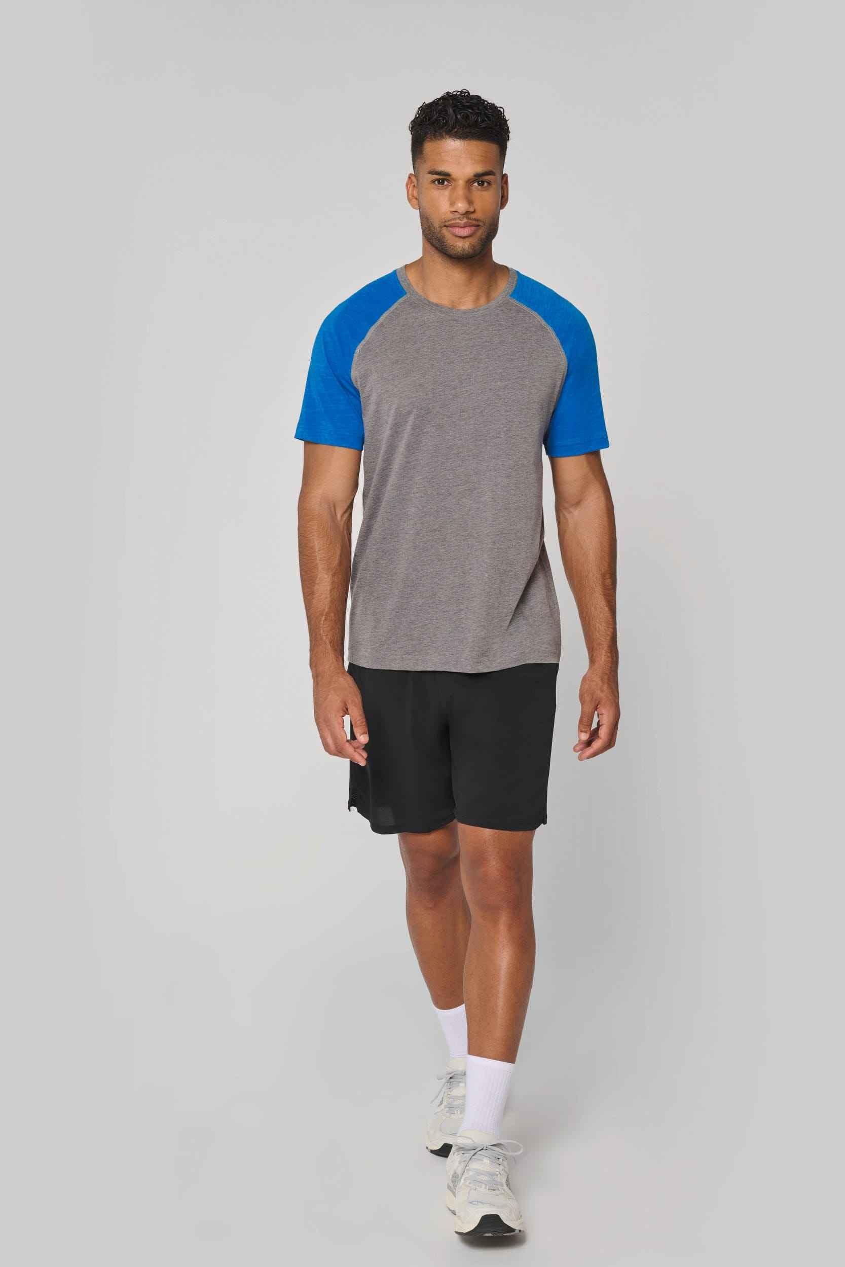 PA4010 - T-shirt triblend bicolore sport manches courtes unisexe - Occifloc