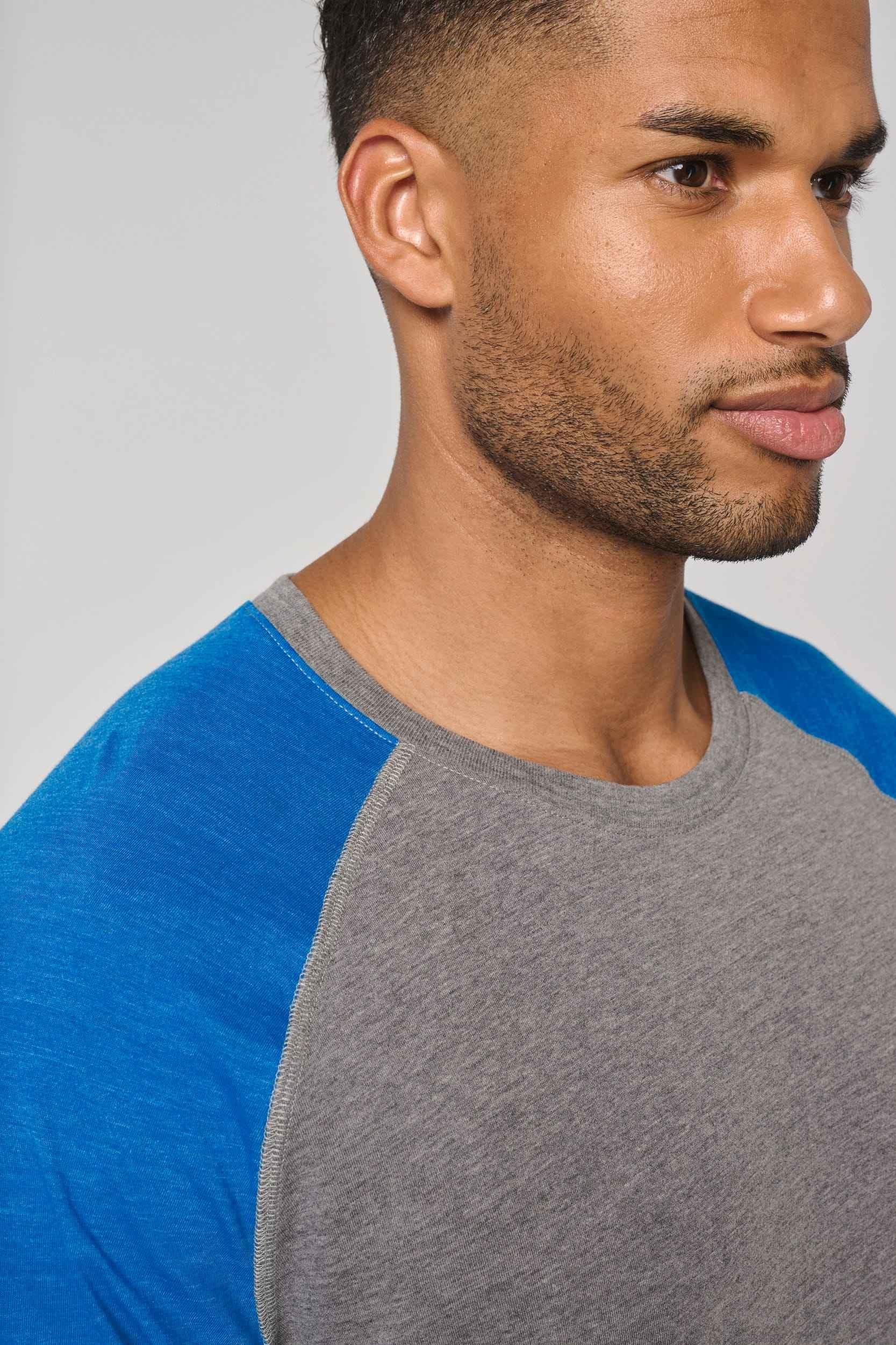 PA4010 - T-shirt triblend bicolore sport manches courtes unisexe - Occifloc