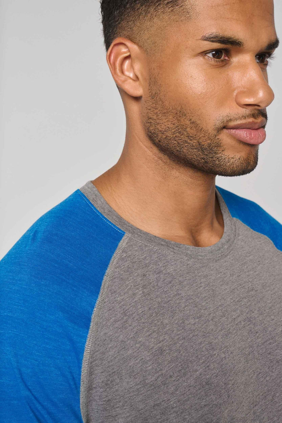 PA4010 - T-shirt triblend bicolore sport manches courtes unisexe - Occifloc