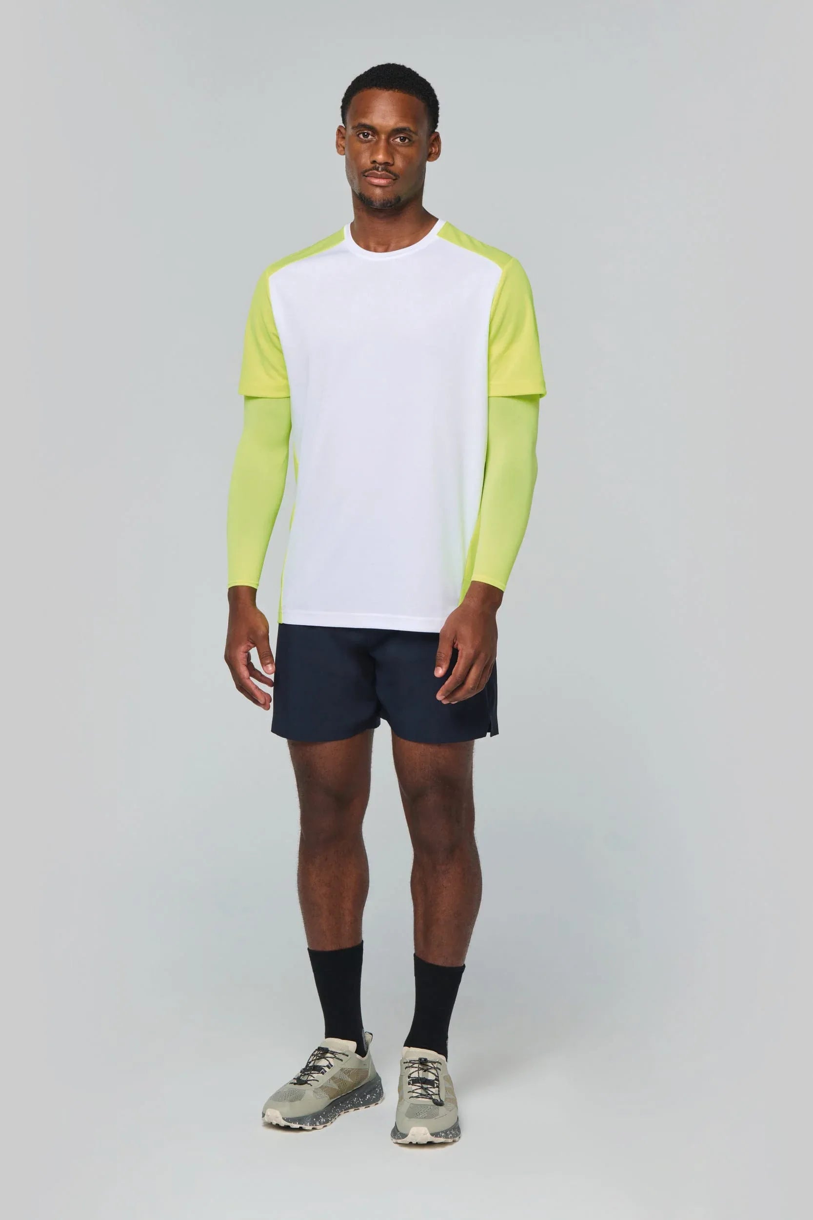 PA4014 - T-shirt de sport écoresponsable bicolore homme - Occifloc