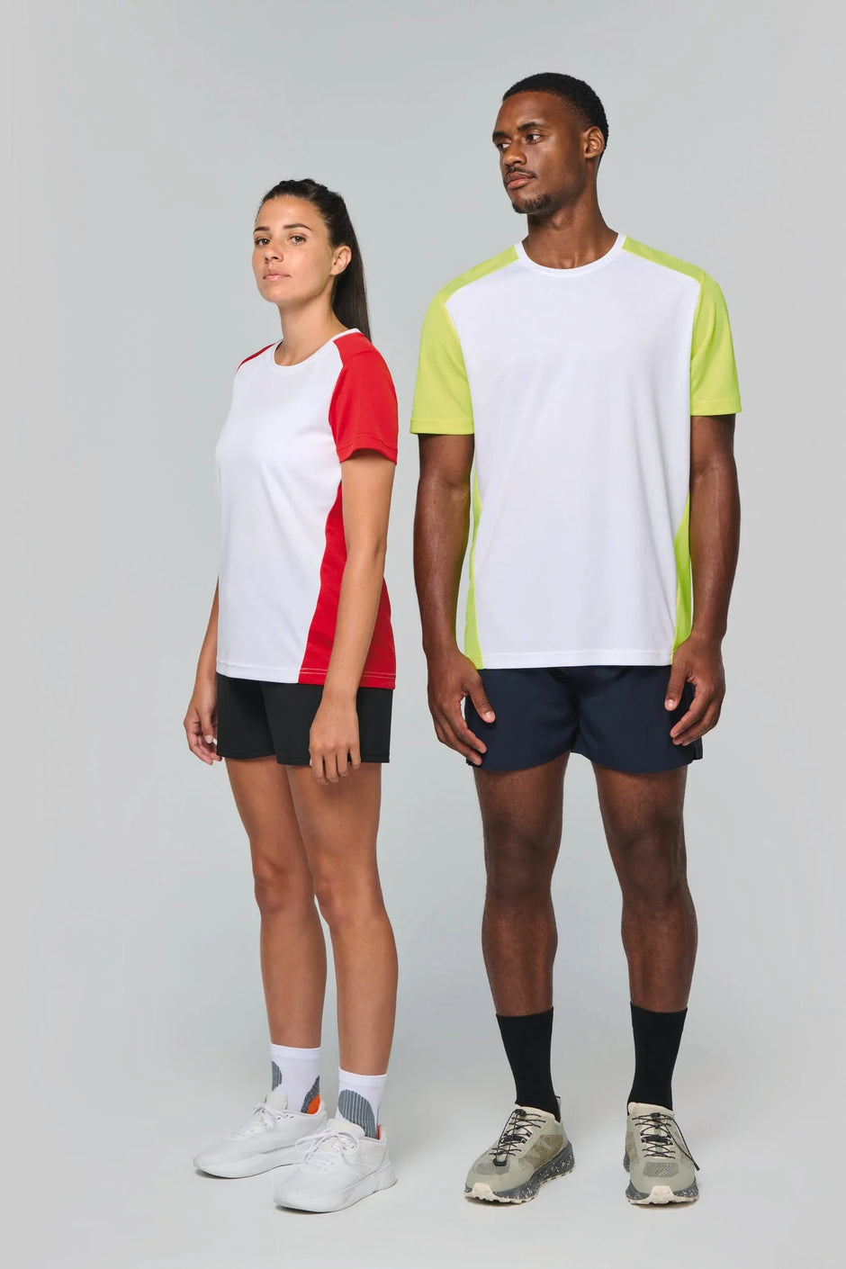 PA4014 - T-shirt de sport écoresponsable bicolore homme - Occifloc