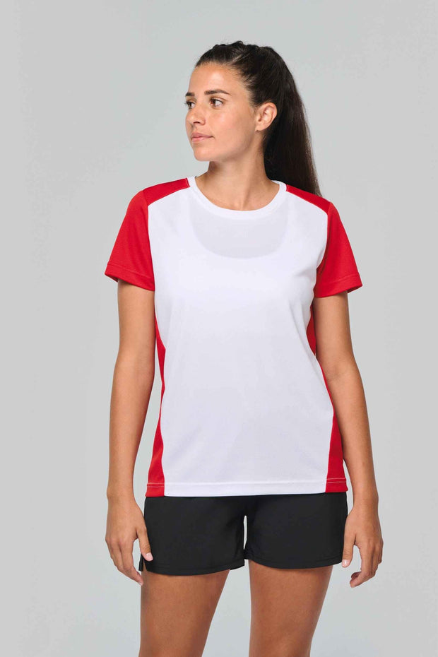 PA4015 - T-shirt de sport écoresponsable bicolore femme - Occifloc