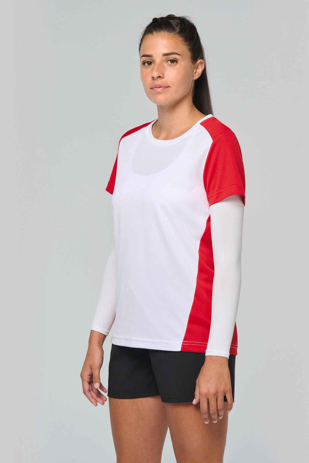 PA4015 - T-shirt de sport écoresponsable bicolore femme - Occifloc