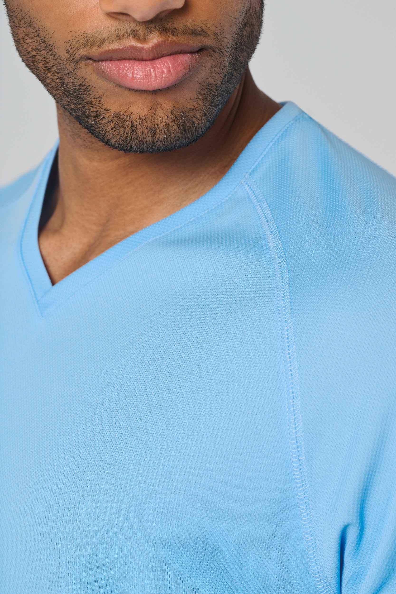 PA476 - T-shirt de sport manches courtes col v homme - Occifloc