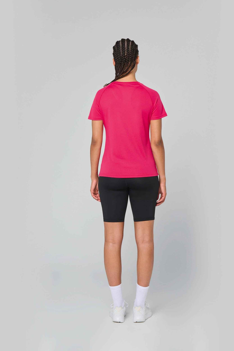 PA477 - T-shirt de sport manches courtes col v femme - Occifloc