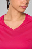 PA477 - T-shirt de sport manches courtes col v femme - Occifloc
