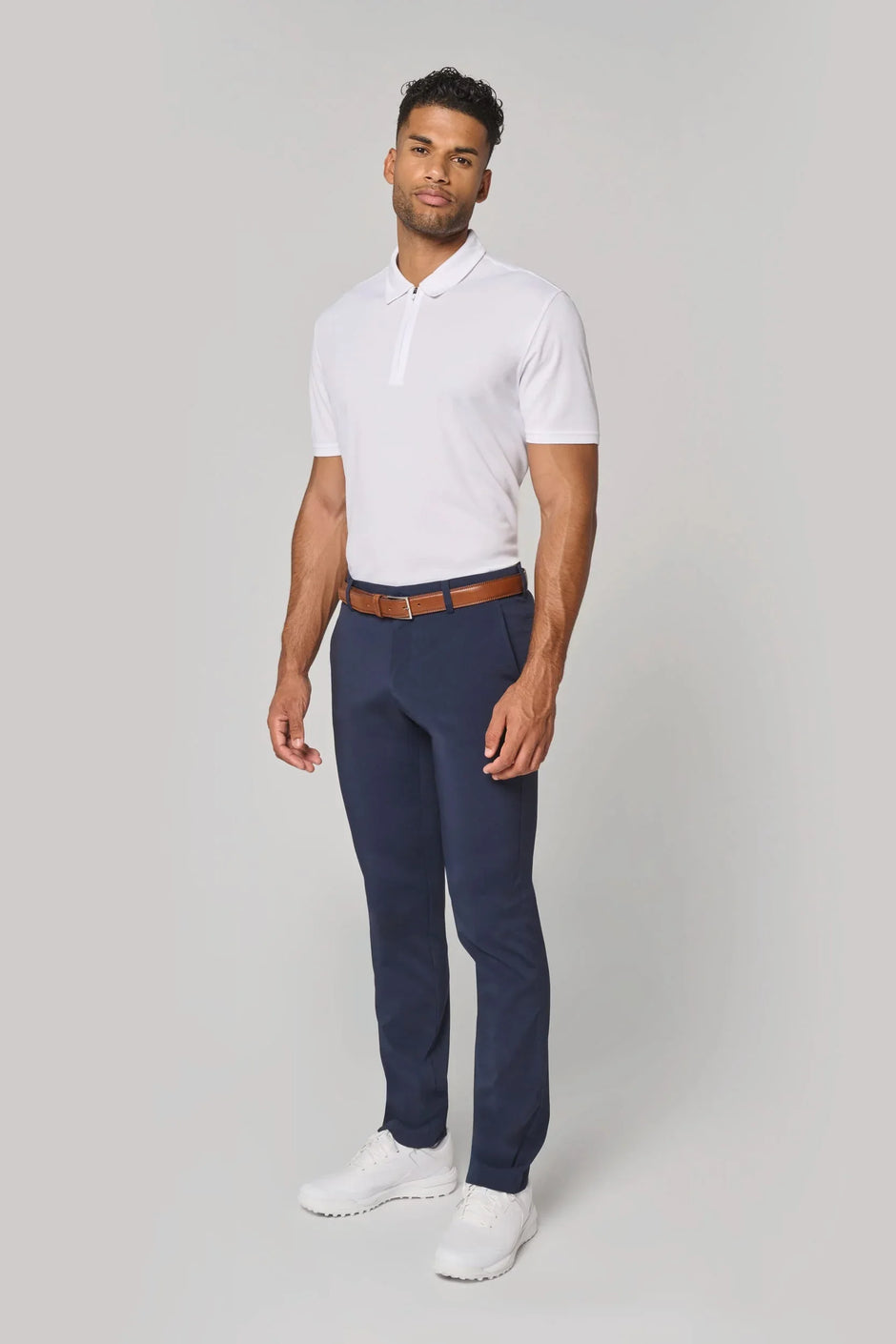 PA492 - Polo de sport col 1/4 zip homme - Occifloc