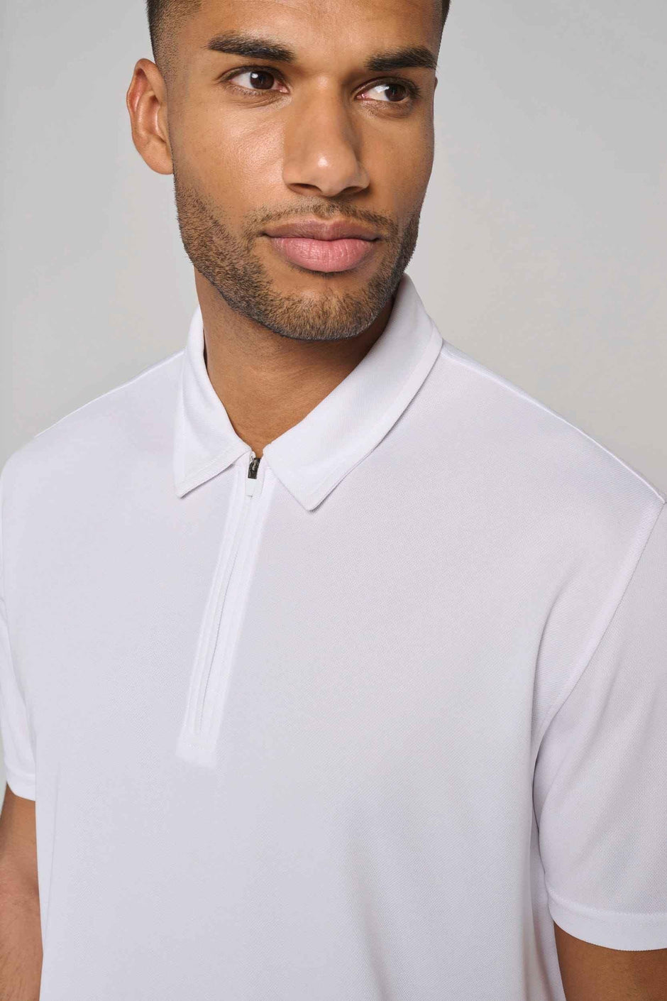 PA492 - Polo de sport col 1/4 zip homme - Occifloc