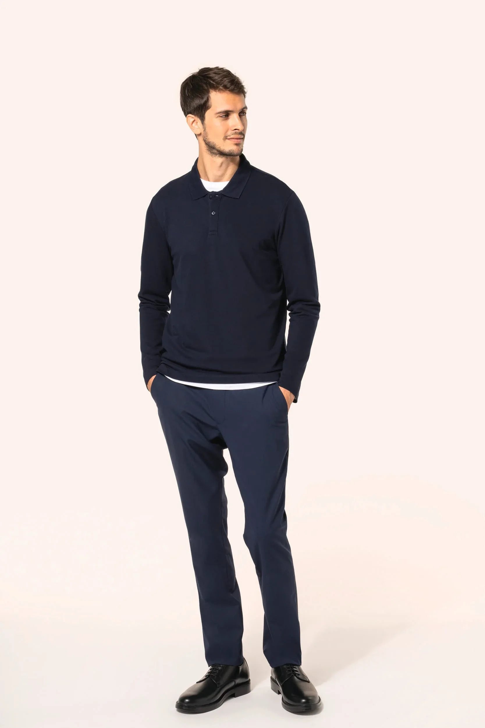 PK202 - Polo Supima® manches longues homme - Occifloc