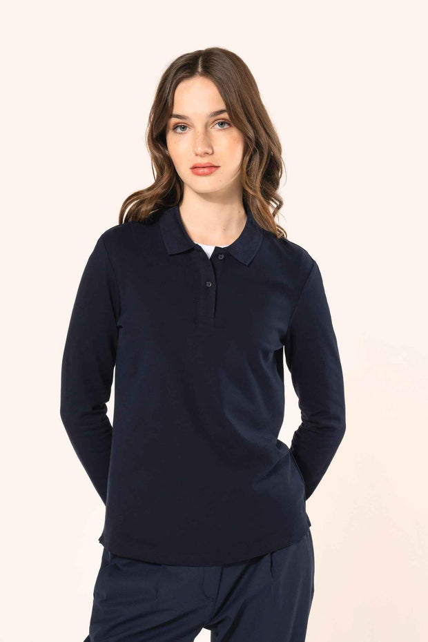 PK203 - Polo Supima® manches longues femme - Occifloc
