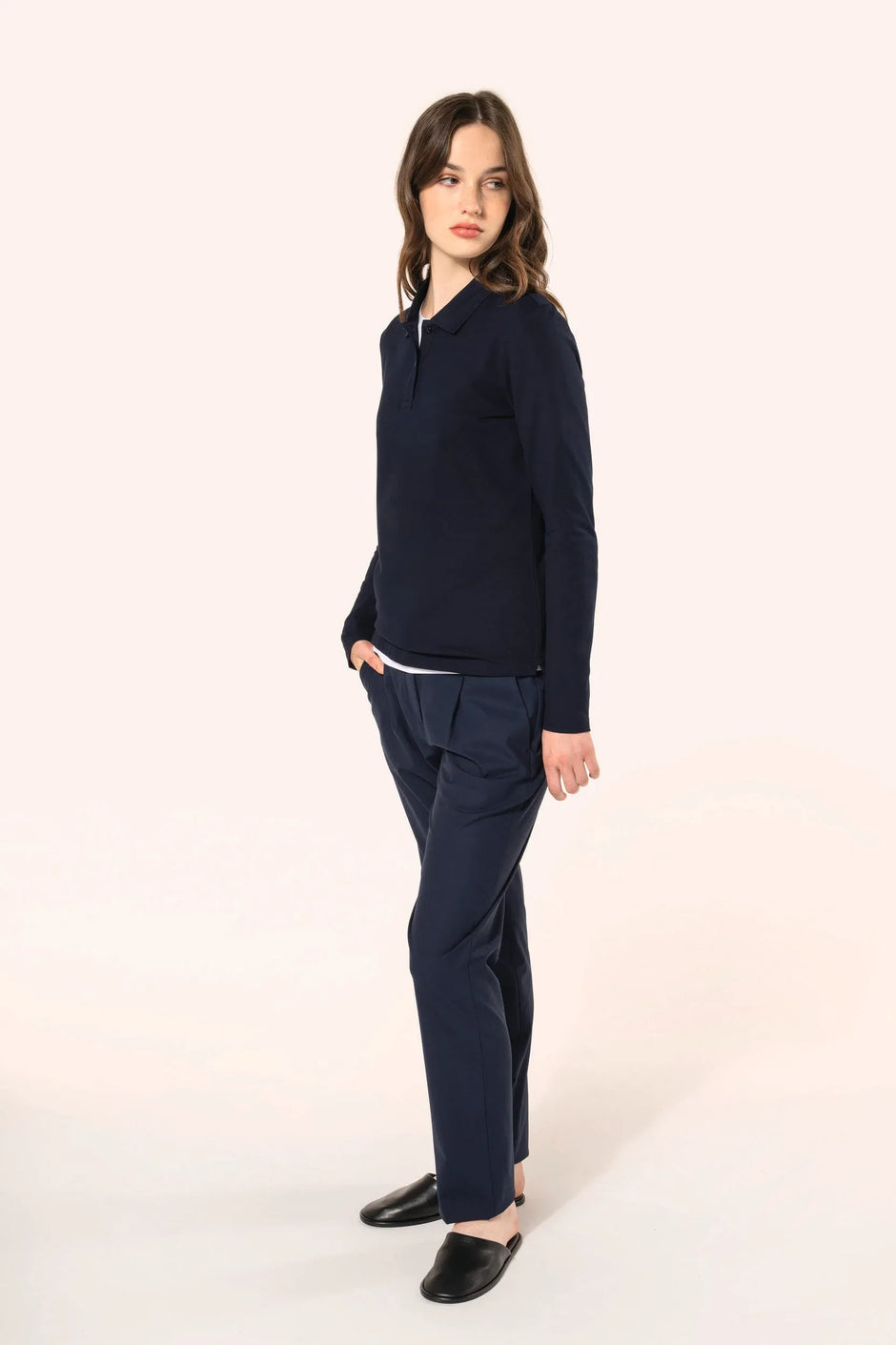 PK203 - Polo Supima® manches longues femme - Occifloc