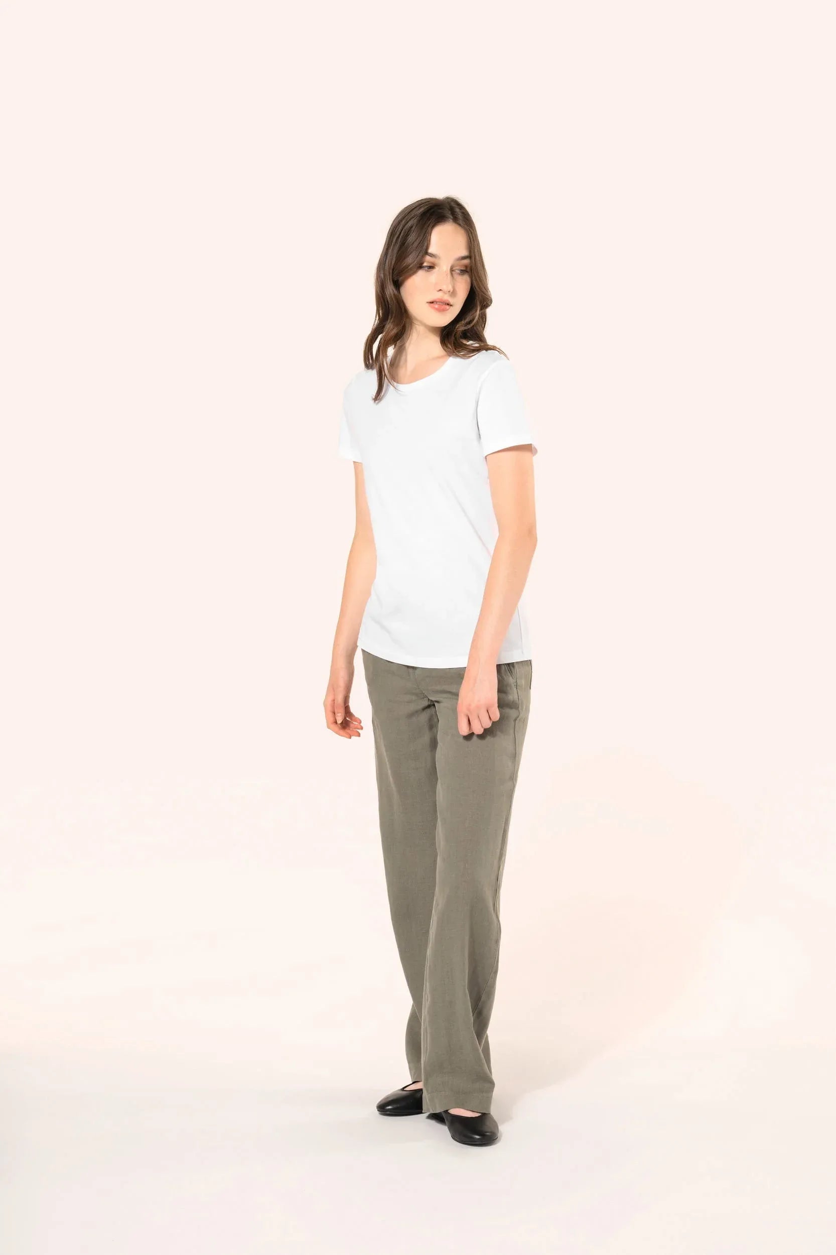PK301 - T-shirt Supima® col rond manches courtes femme - Occifloc