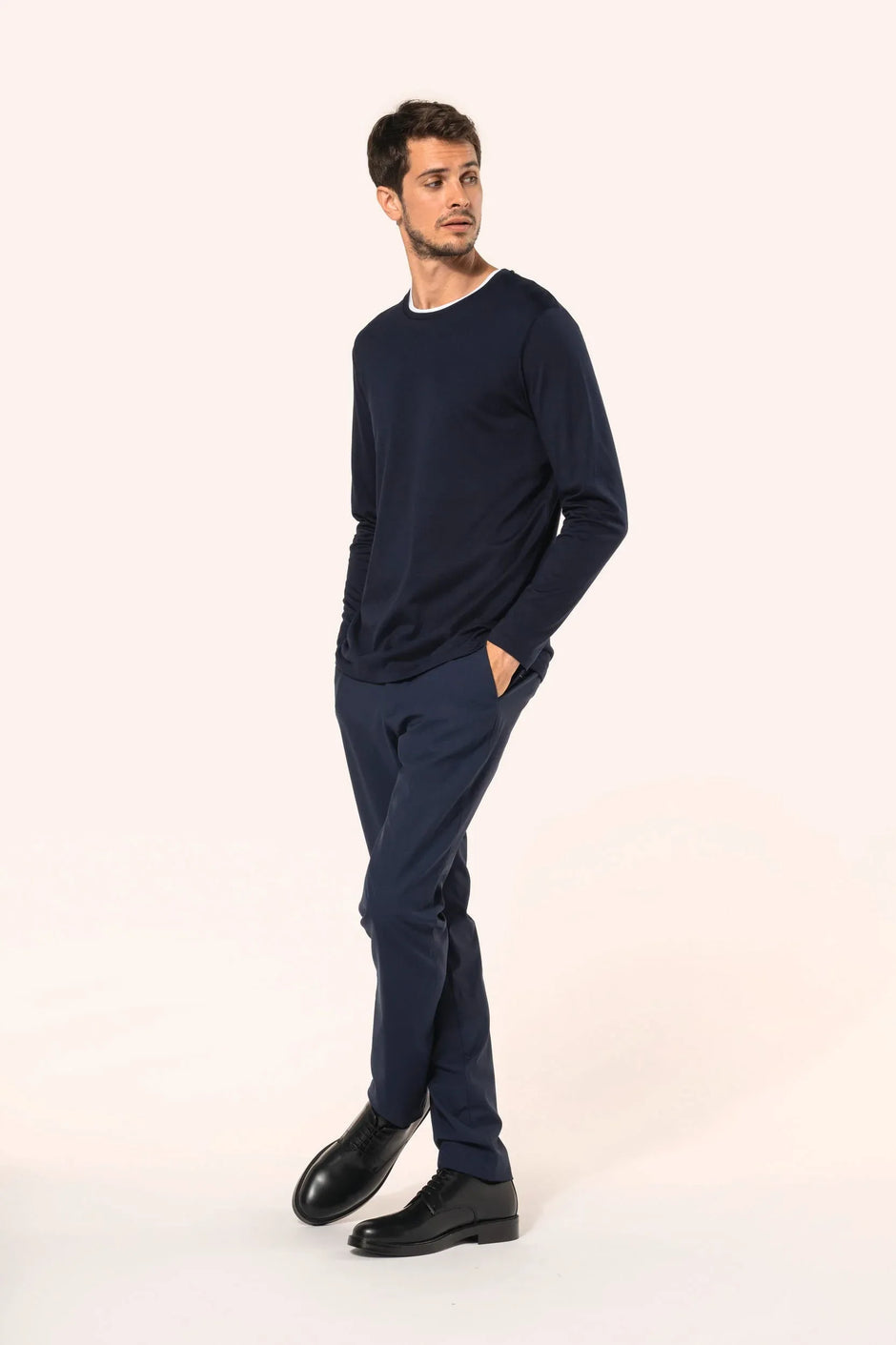 PK302 - T-shirt Supima® col rond manches longues homme - Occifloc