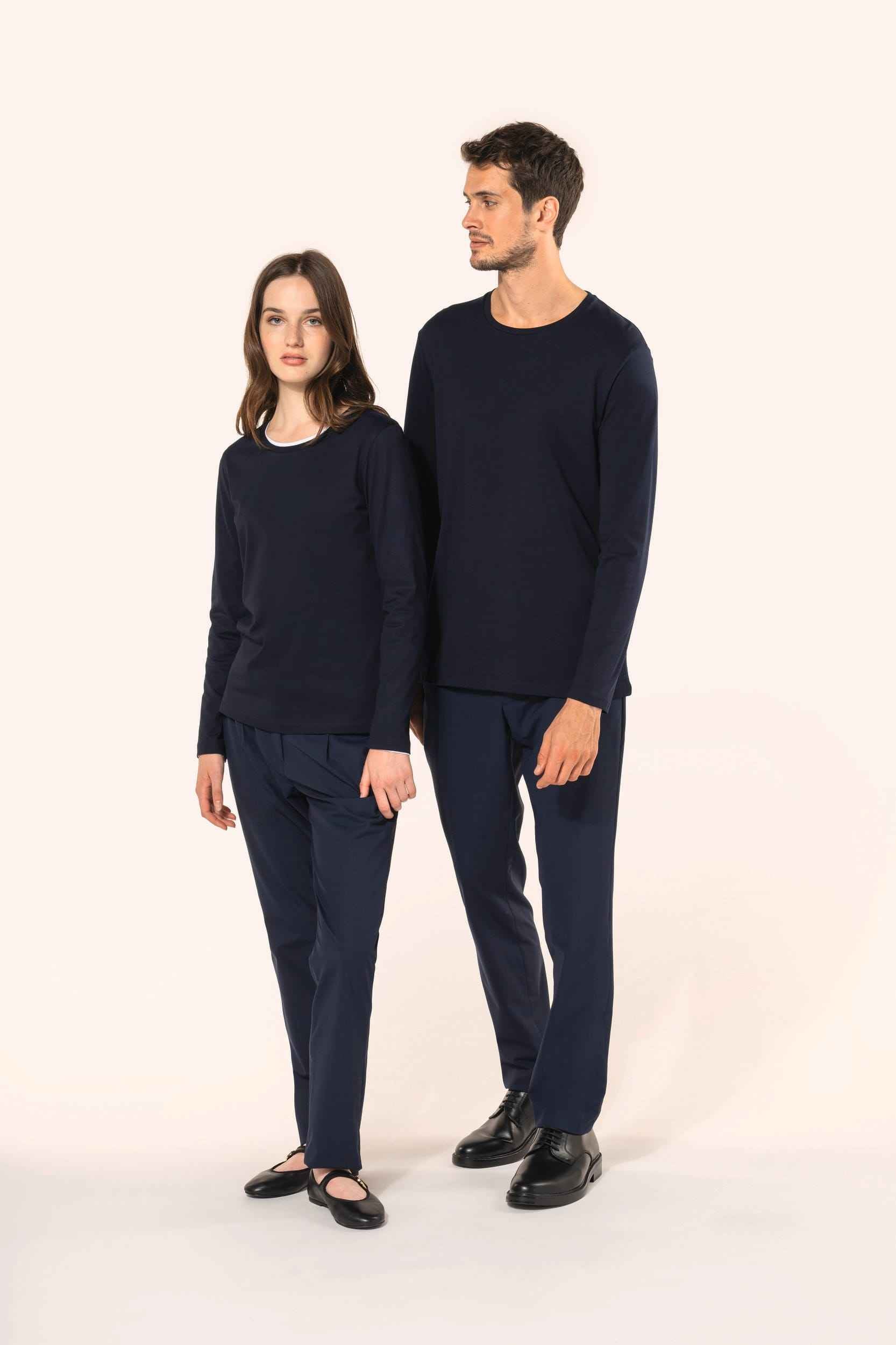 PK303 - T-shirt Supima® col rond manches longues femme