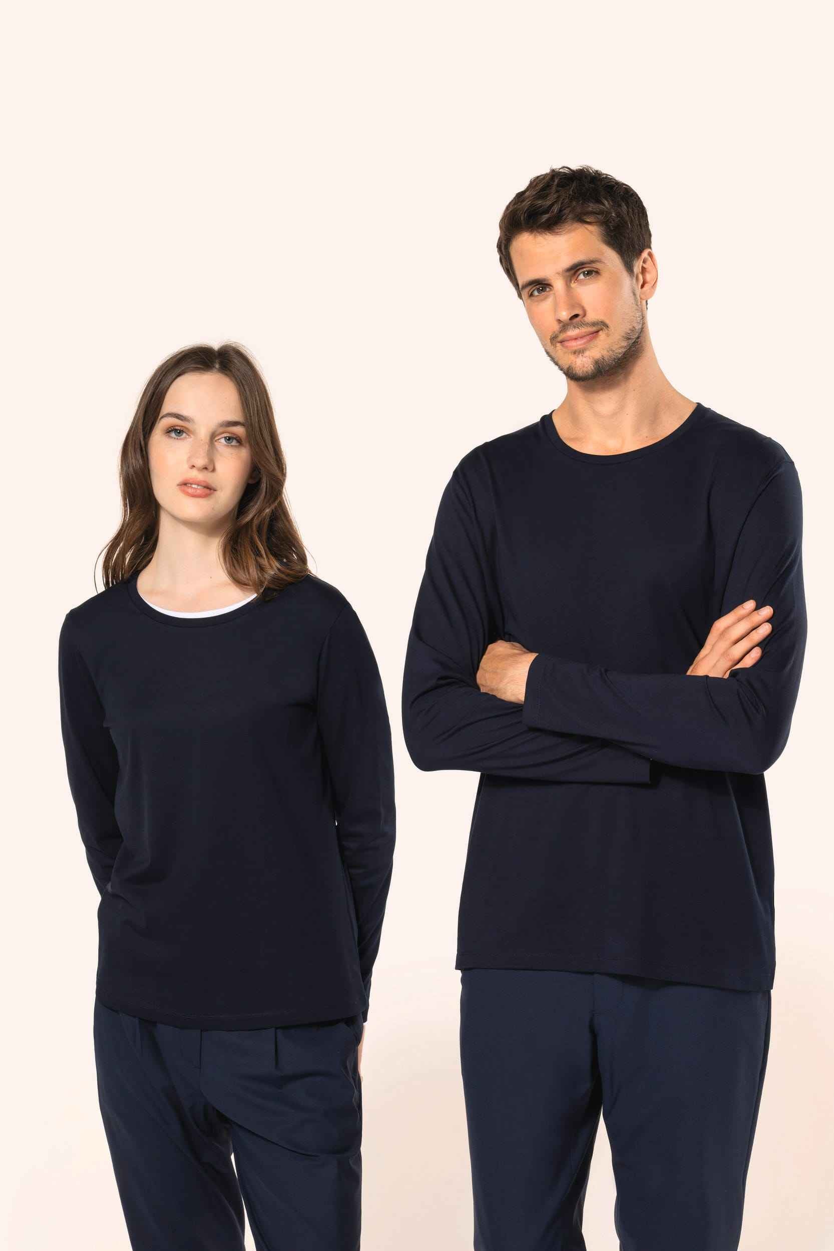 PK303 - T-shirt Supima® col rond manches longues femme