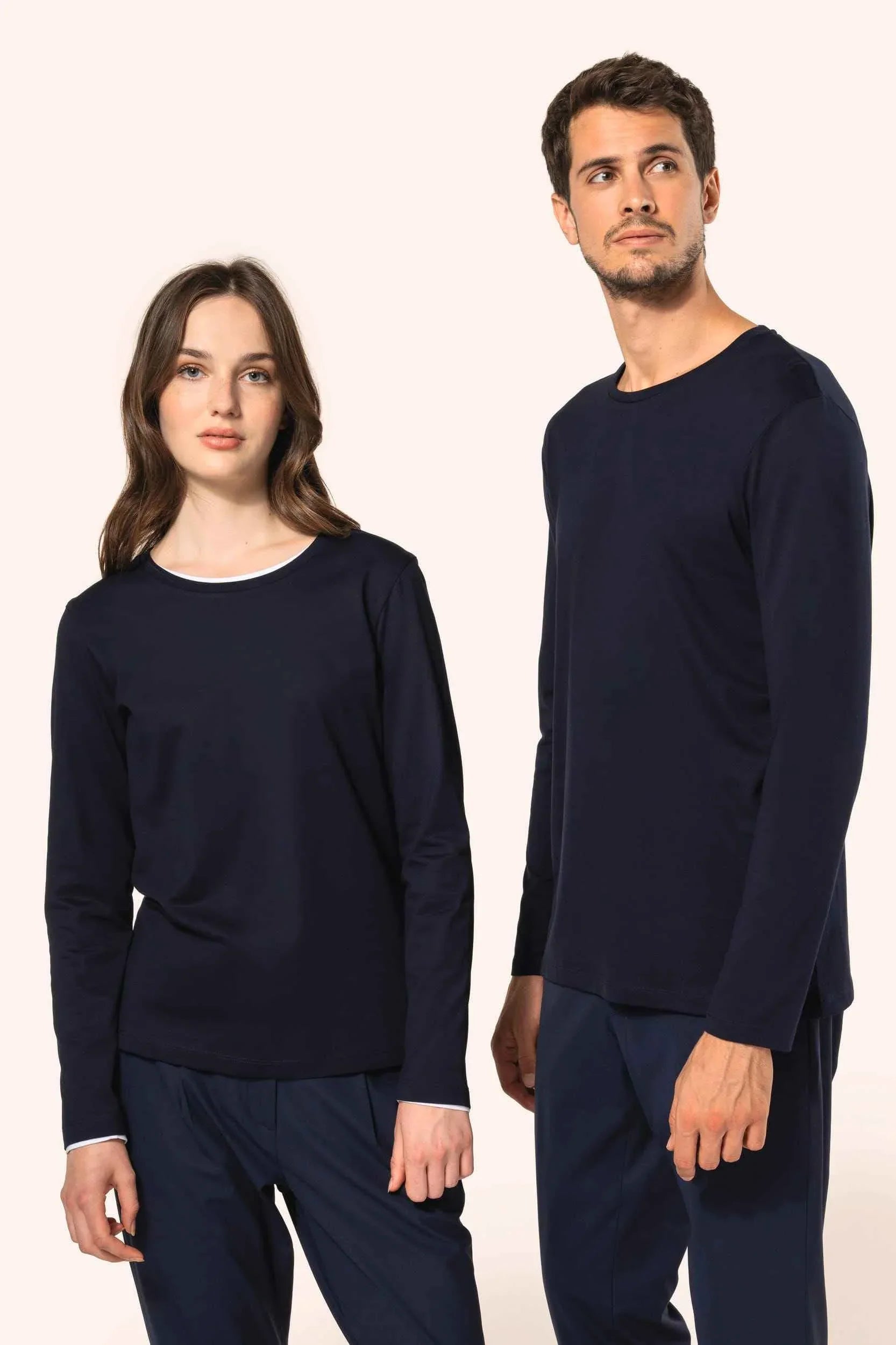 PK302 - T-shirt Supima® col rond manches longues homme - Occifloc