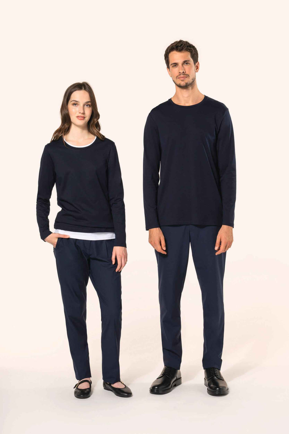 PK303 - T-shirt Supima® col rond manches longues femme