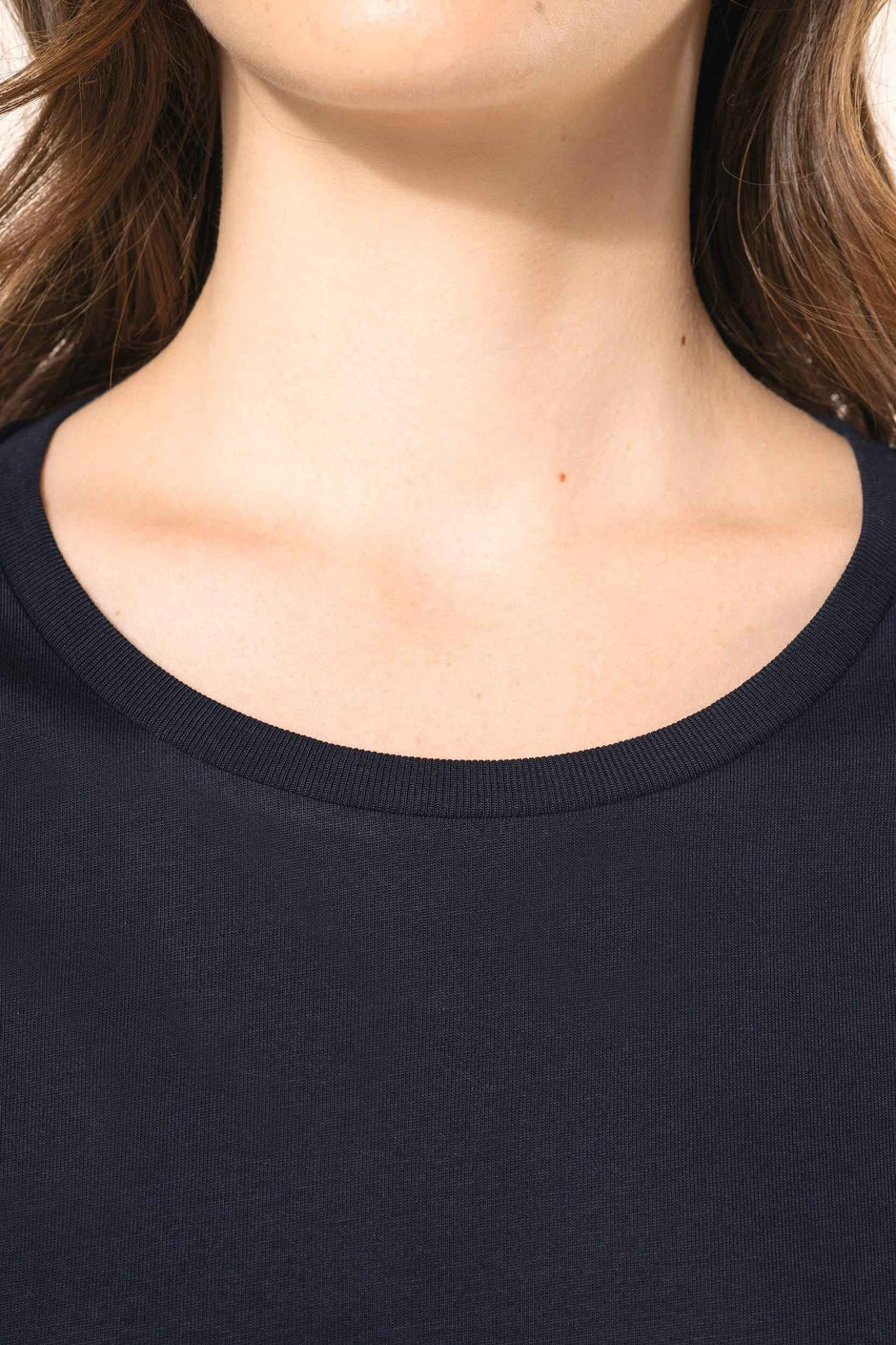 PK303 - T-shirt Supima® col rond manches longues femme