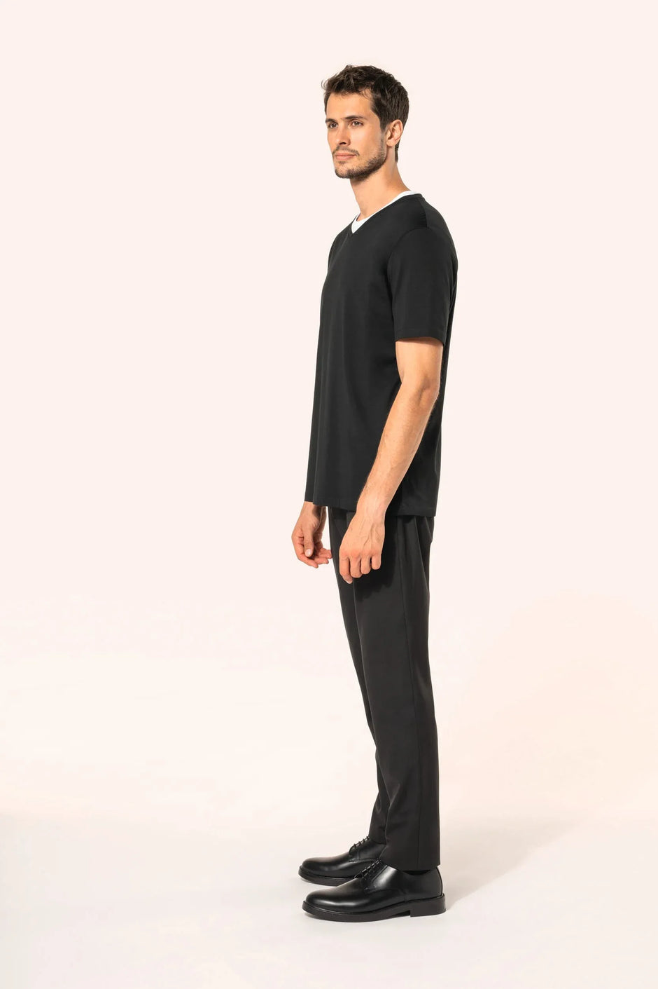 PK304 - T-shirt Supima® col V manches courtes homme - Occifloc