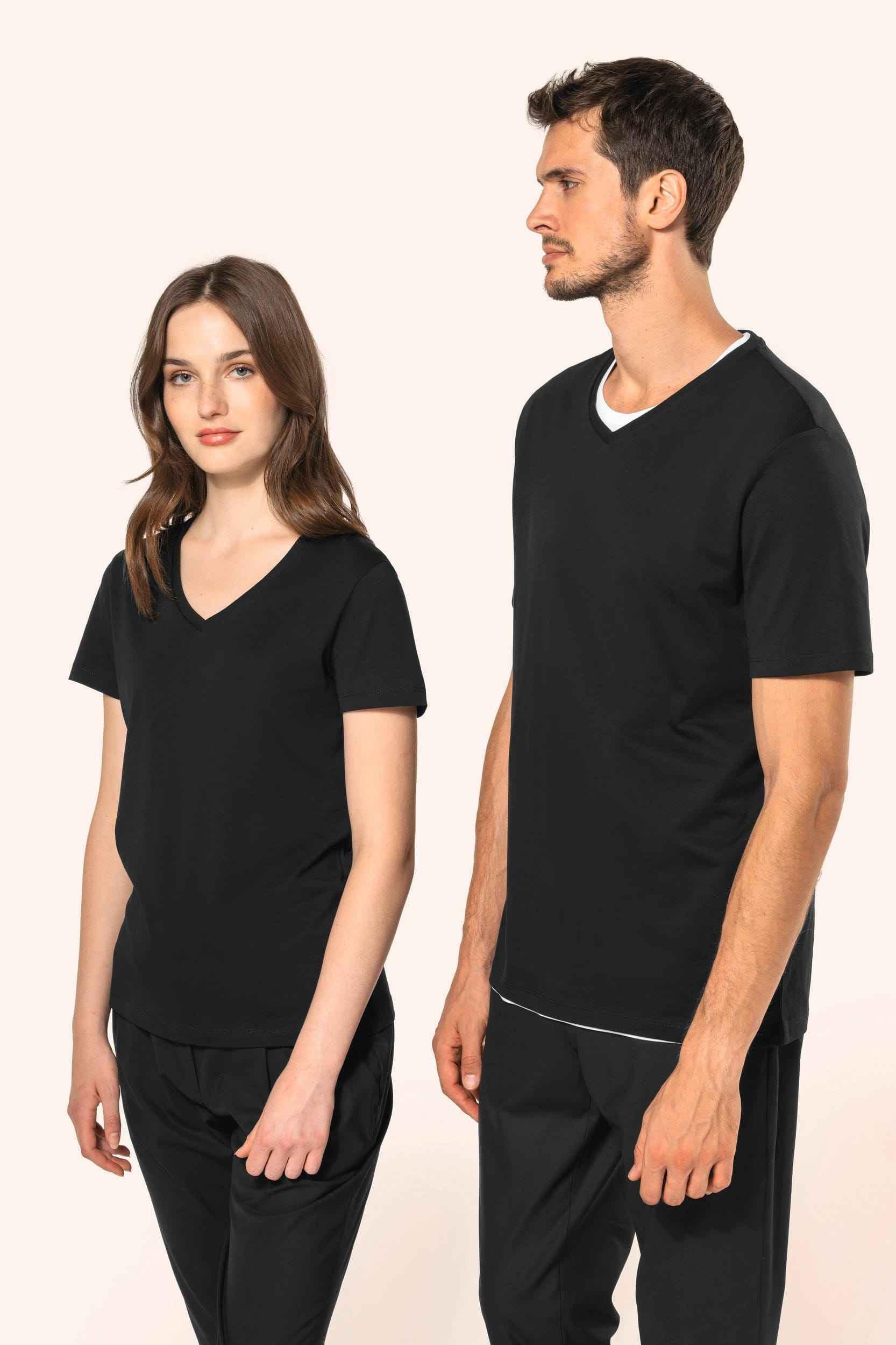 PK304 - T-shirt Supima® col V manches courtes homme - Occifloc