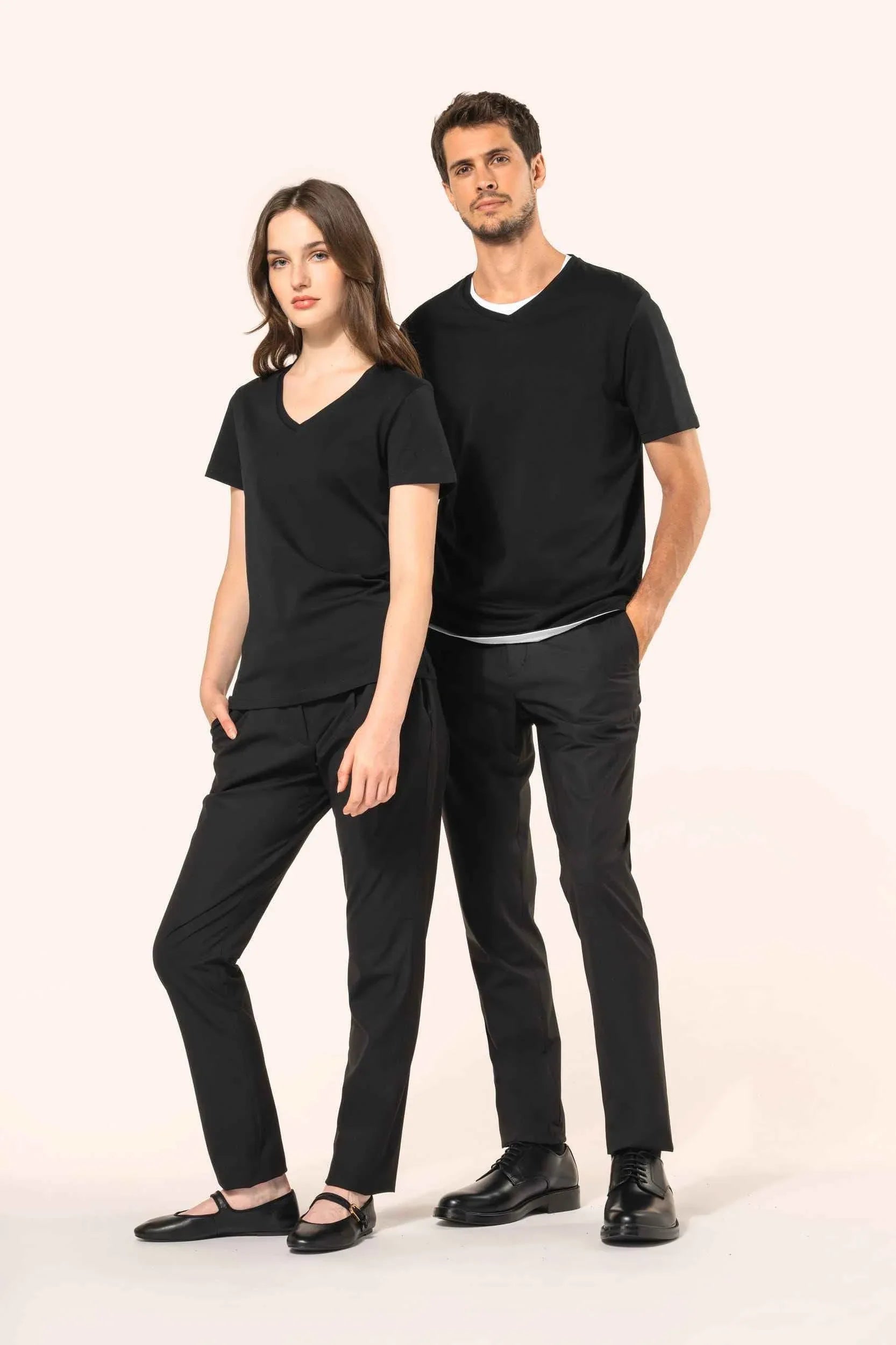 PK304 - T-shirt Supima® col V manches courtes homme - Occifloc