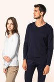 PK307 - T-shirt Supima® col V manches longues femme - Occifloc