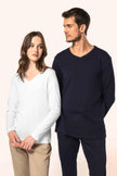 PK307 - T-shirt Supima® col V manches longues femme - Occifloc