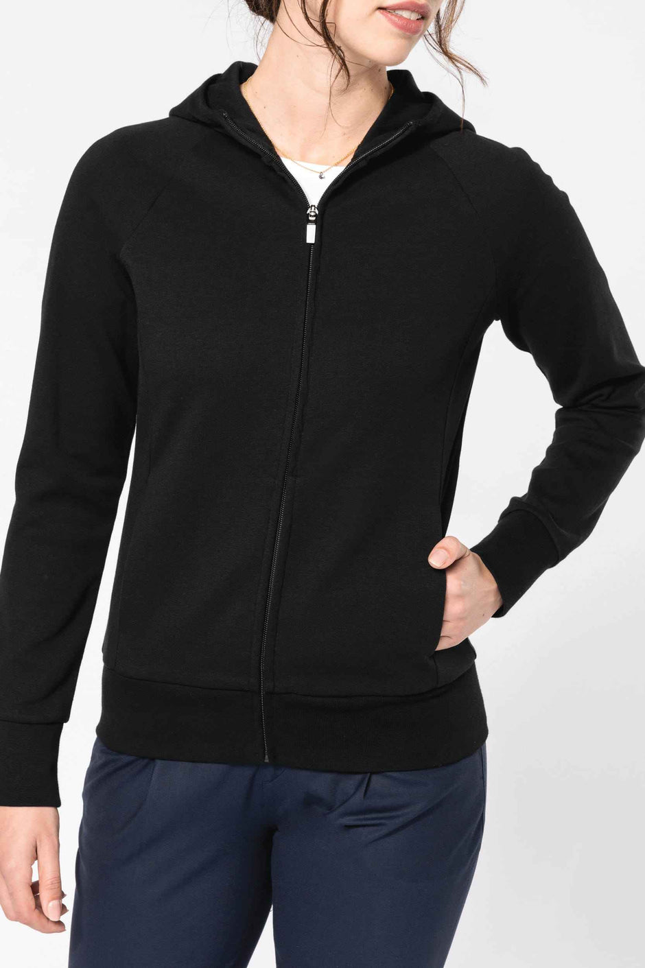 PK401 - Veste zippée à capuche femme