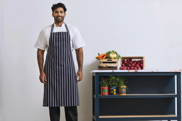 PR110 - Tablier à bavette rayé - Occifloc