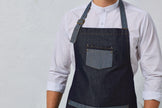 PR127 - Tablier Denim à bavette 