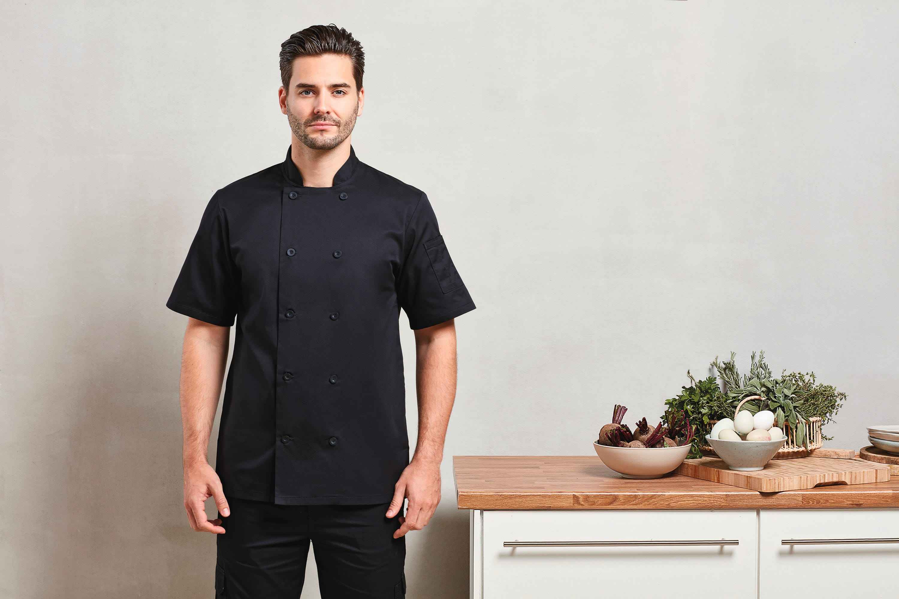 PR656 - Veste de cuisine manches courtes