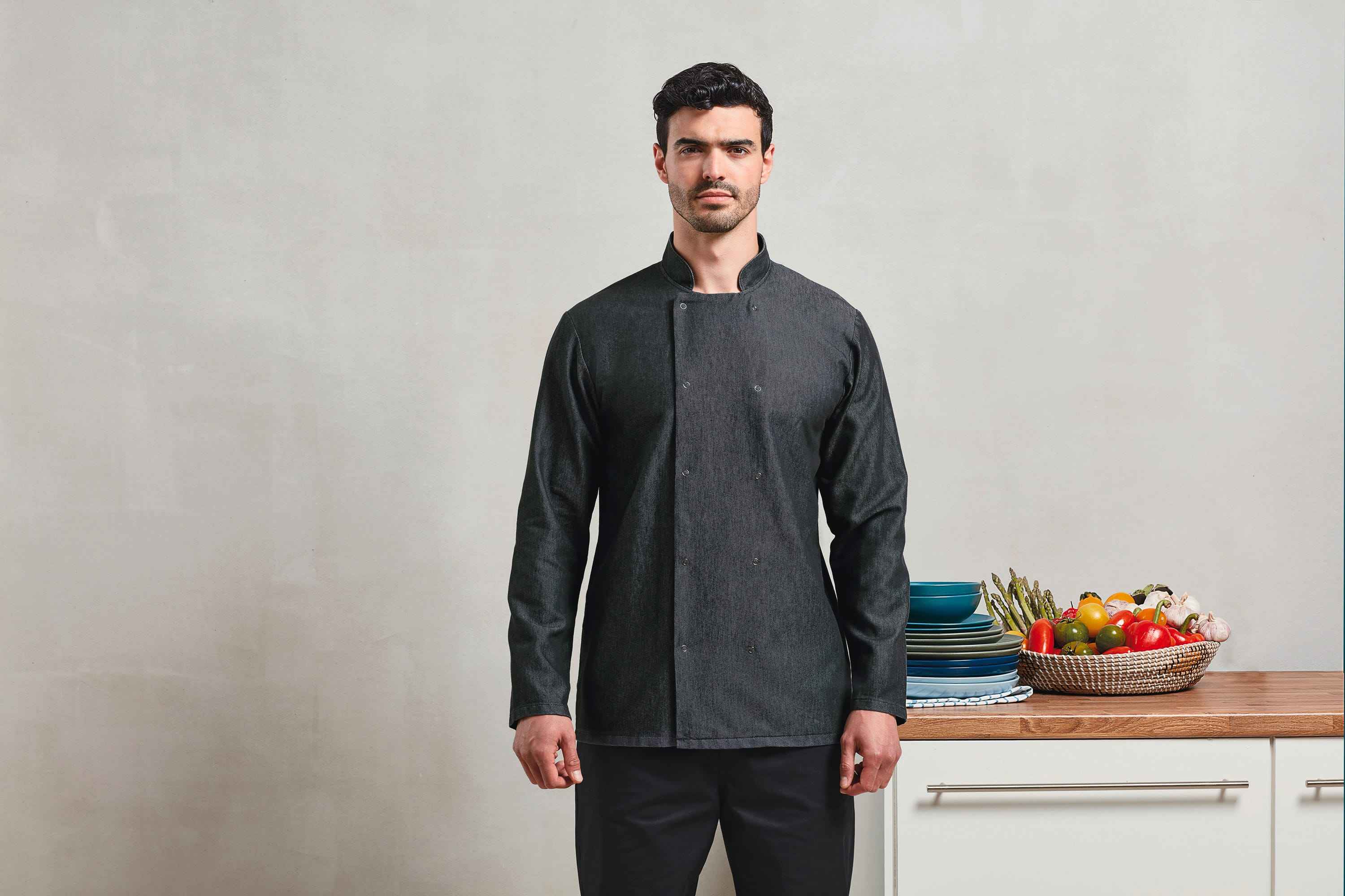 PR660 - Veste Denim chef cuisinier