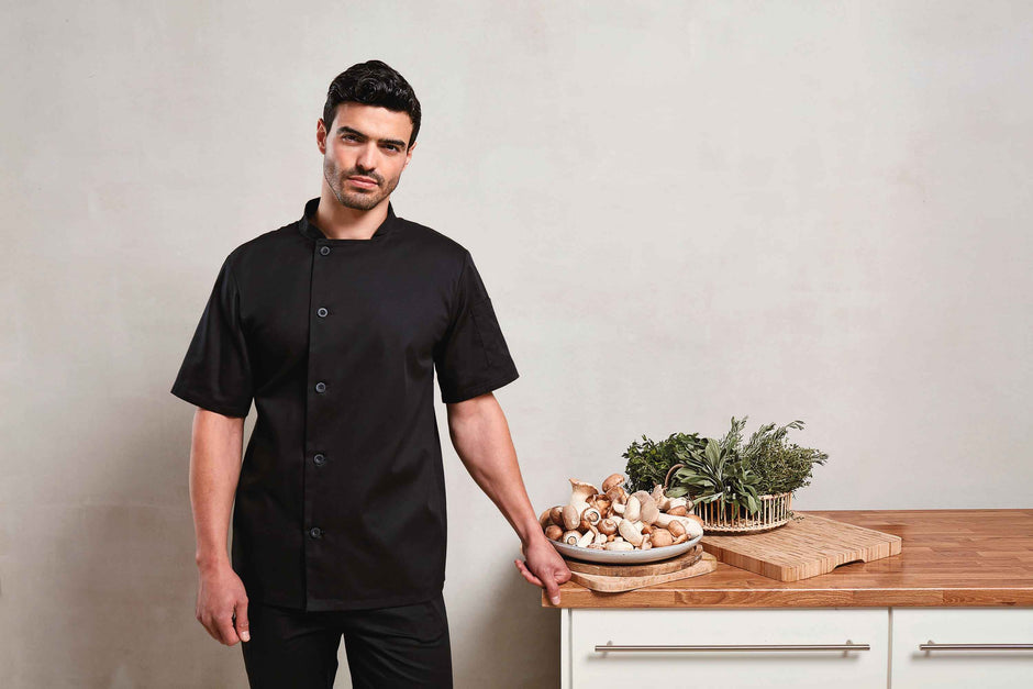 PR900 - Veste chef cuisinier manches courtes "Essential"