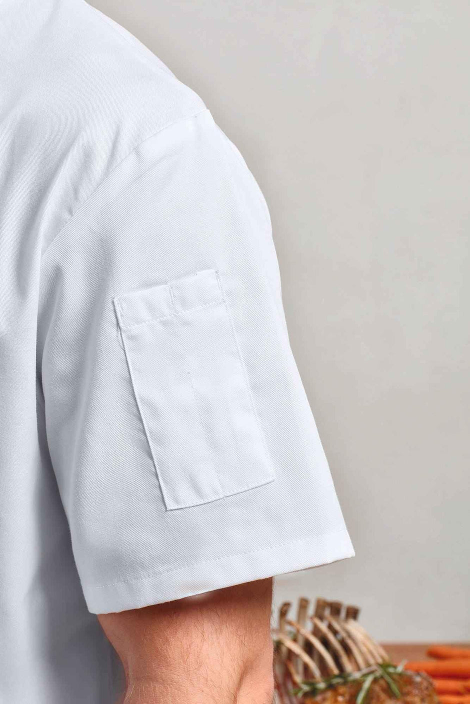 PR902 - Veste chef cuisinier manches courtes Coolchecker® - Occifloc