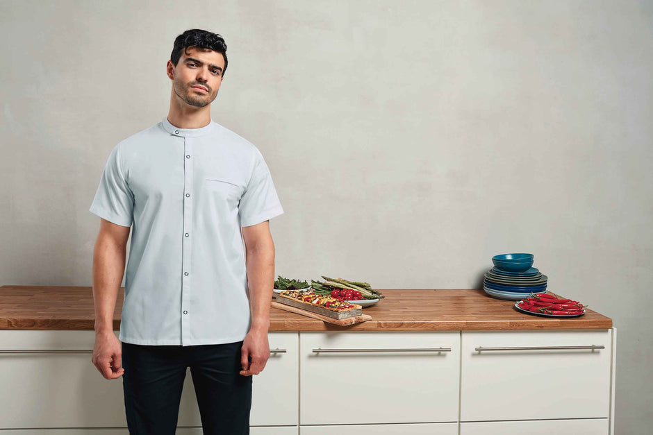 PR904 - Veste chef cuisinier manches courtes Premier