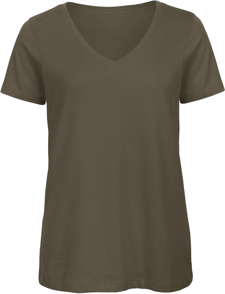 CGTW045 - T-shirt Organic Inspire col V Femme - Occifloc