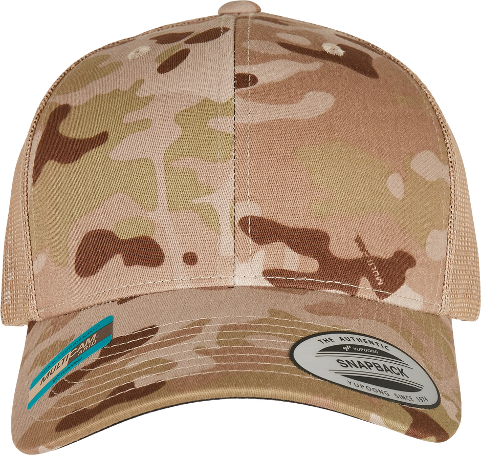 FL6606MC - Casquette retro trucker multicam - Occifloc