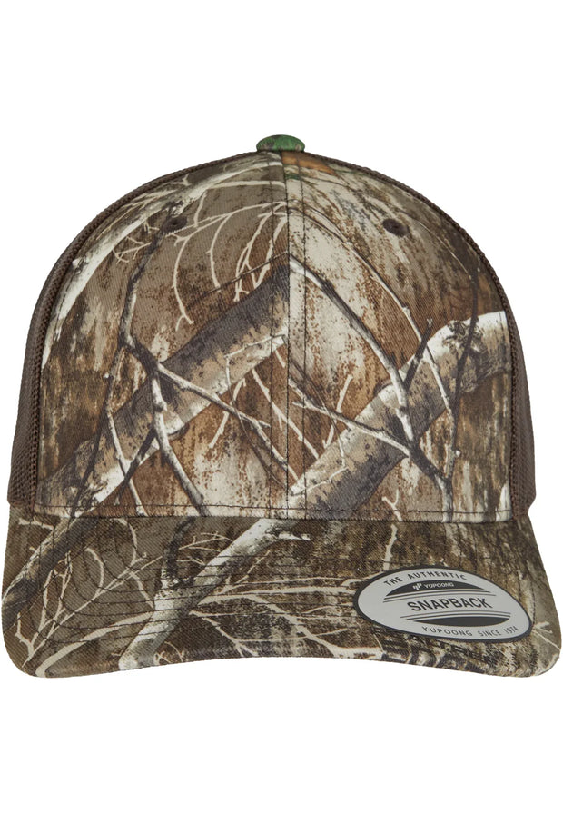 FL6606RC - Casquette Retro Trucker camouflage arbre - Occifloc