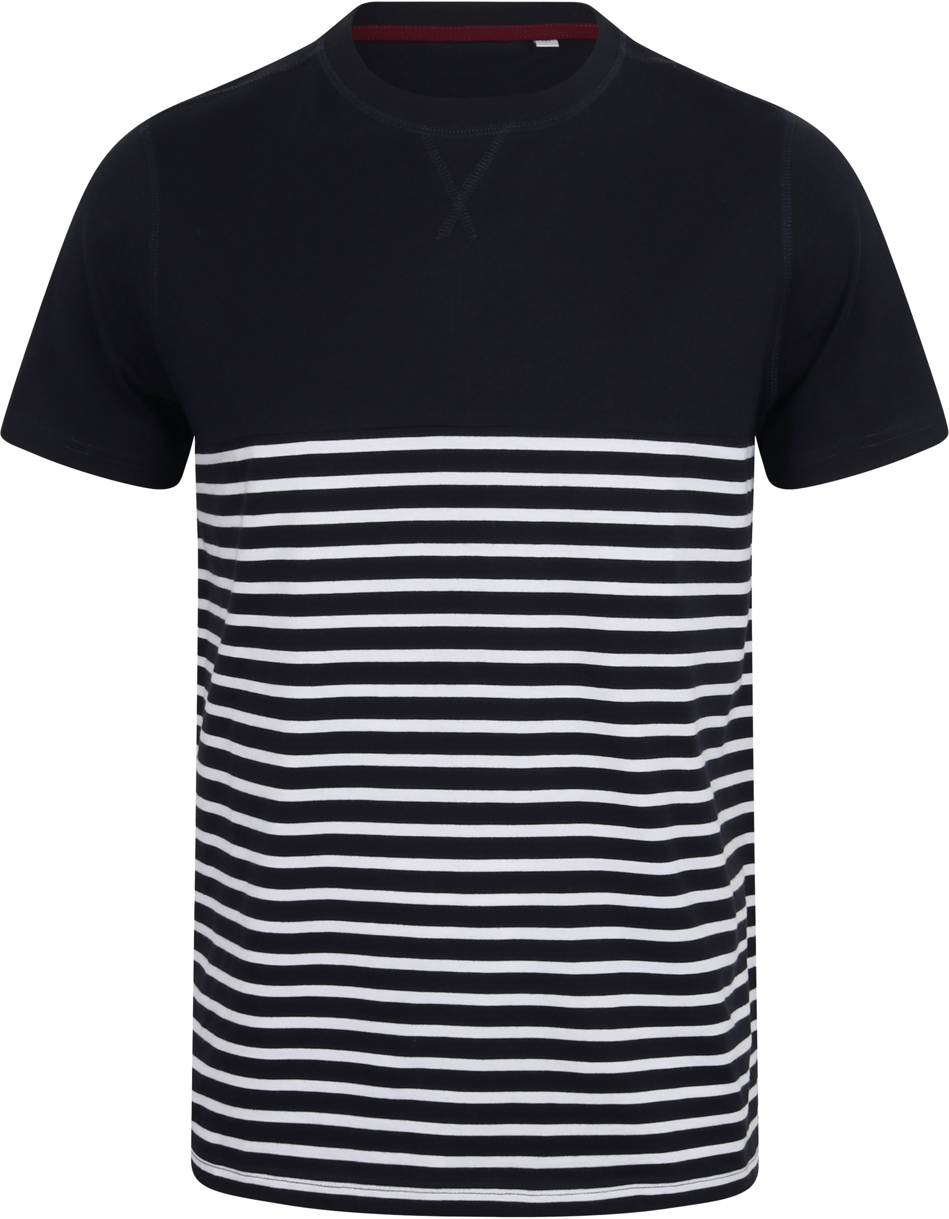 FR135 - T-shirt breton à manches courtes Front Row