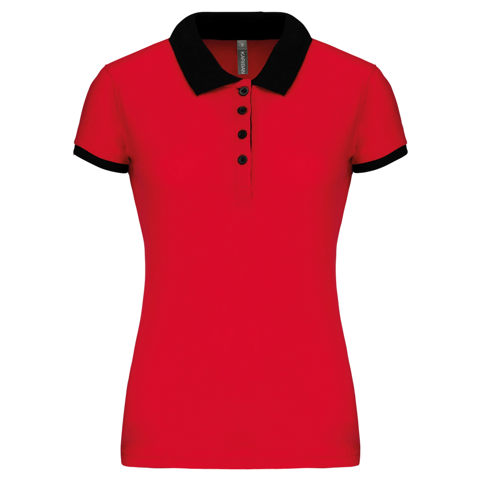 K259 - Polo piqué bicolore femme - Occifloc