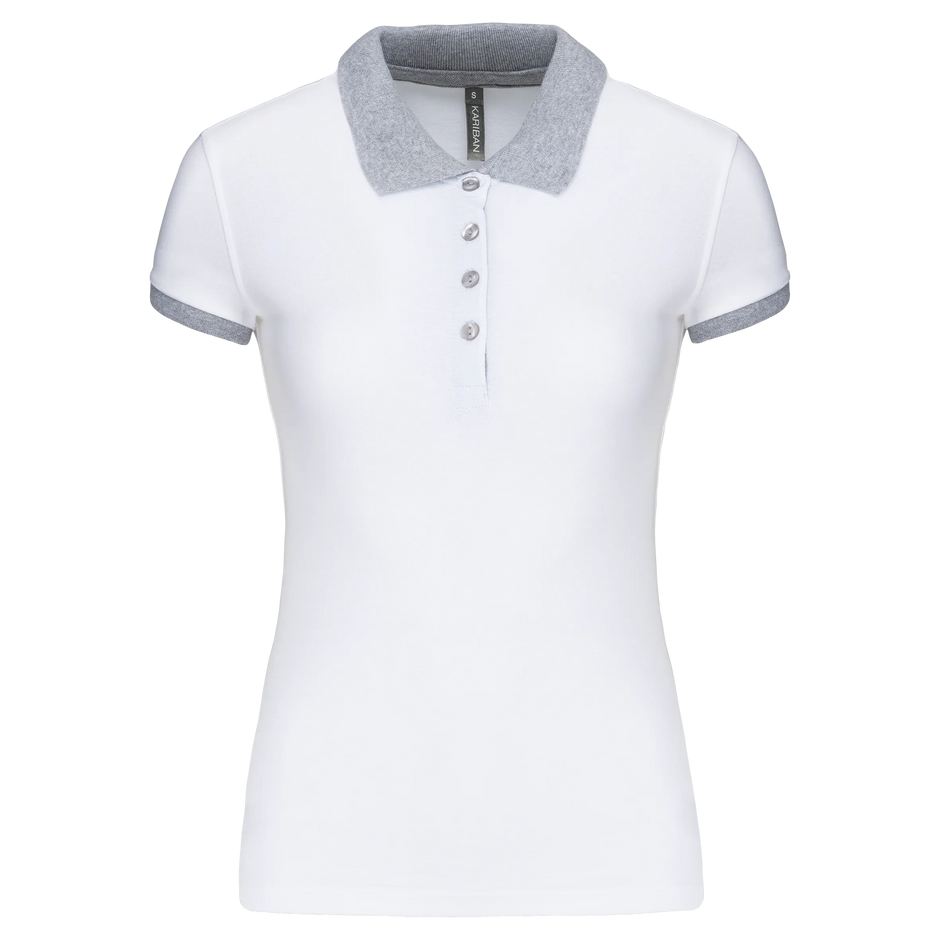 K259 - Polo piqué bicolore femme - Occifloc