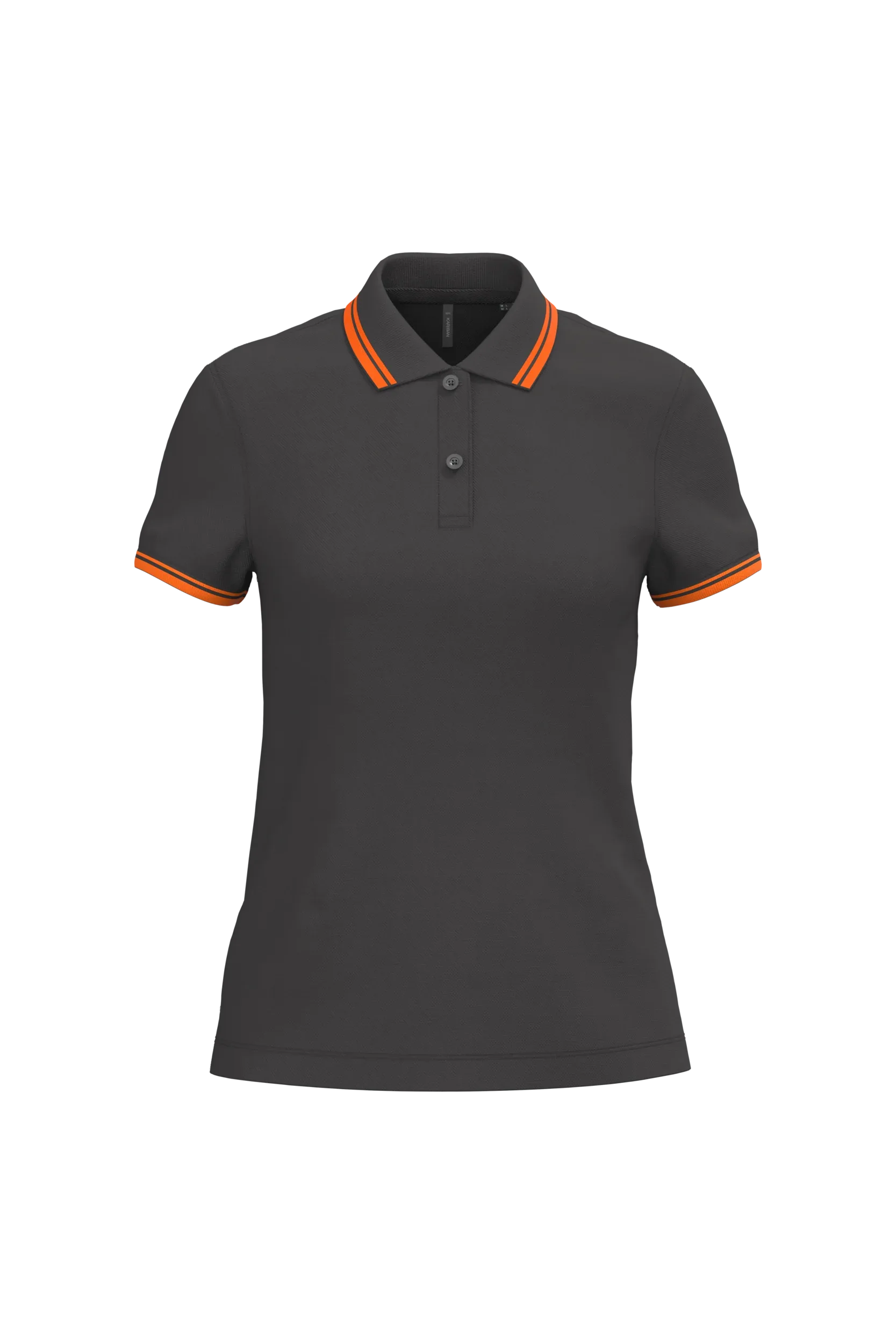 K273 - Polo femme manches courtes à liserés contrastés - Occifloc