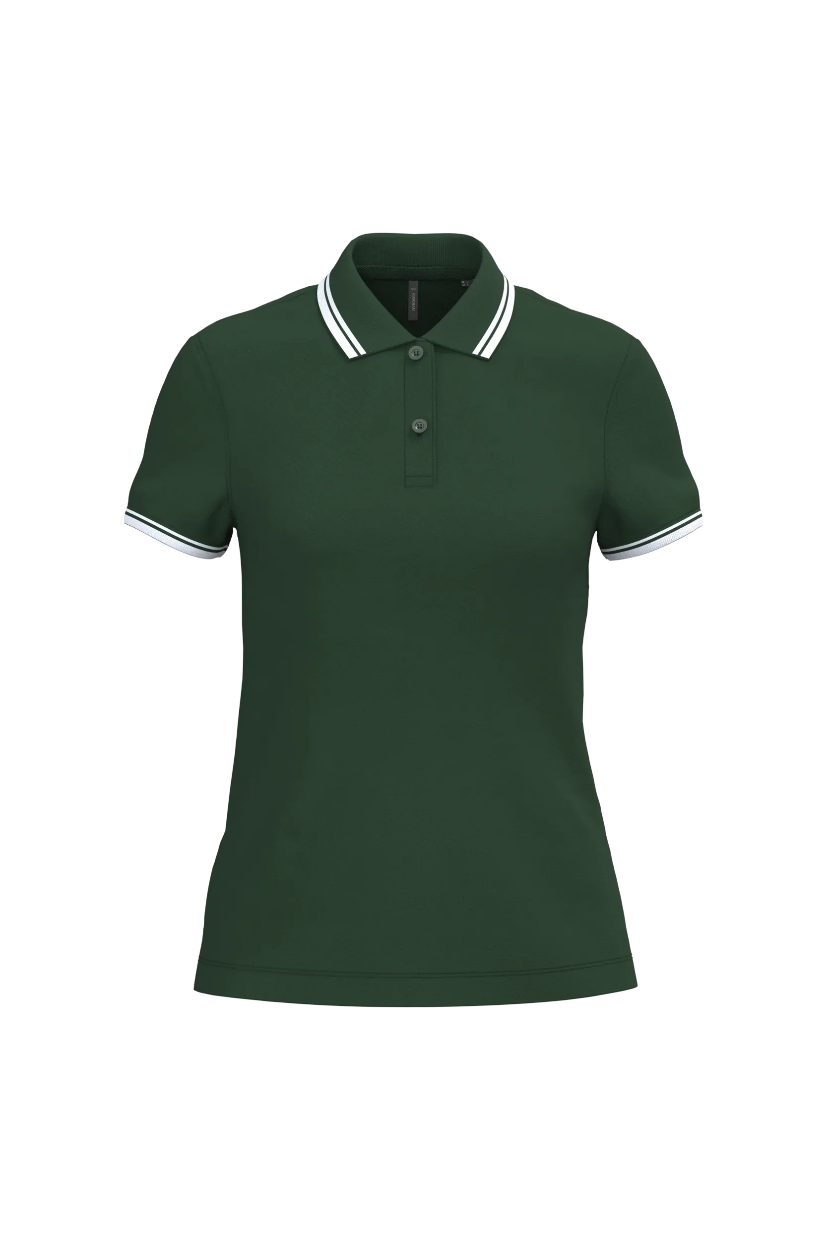 K273 - Polo femme manches courtes à liserés contrastés - Occifloc