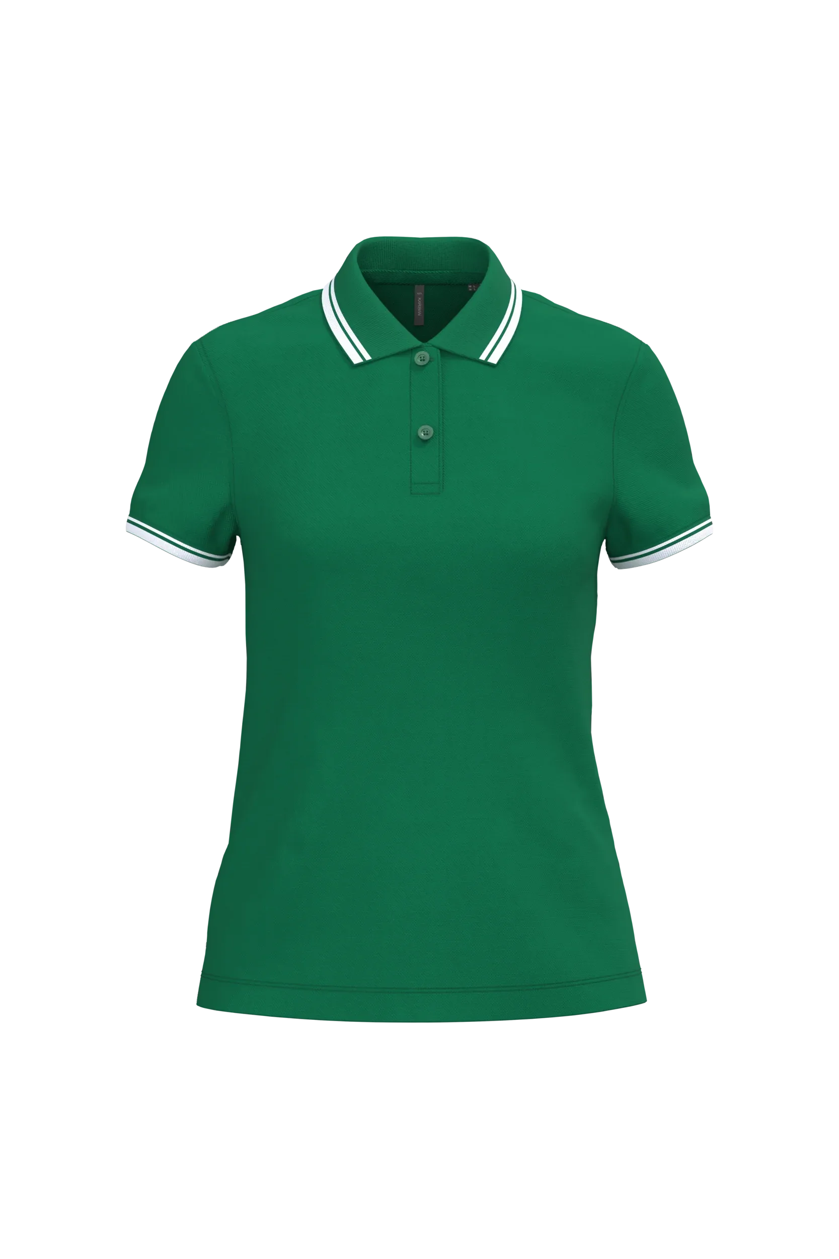 K273 - Polo femme manches courtes à liserés contrastés - Occifloc