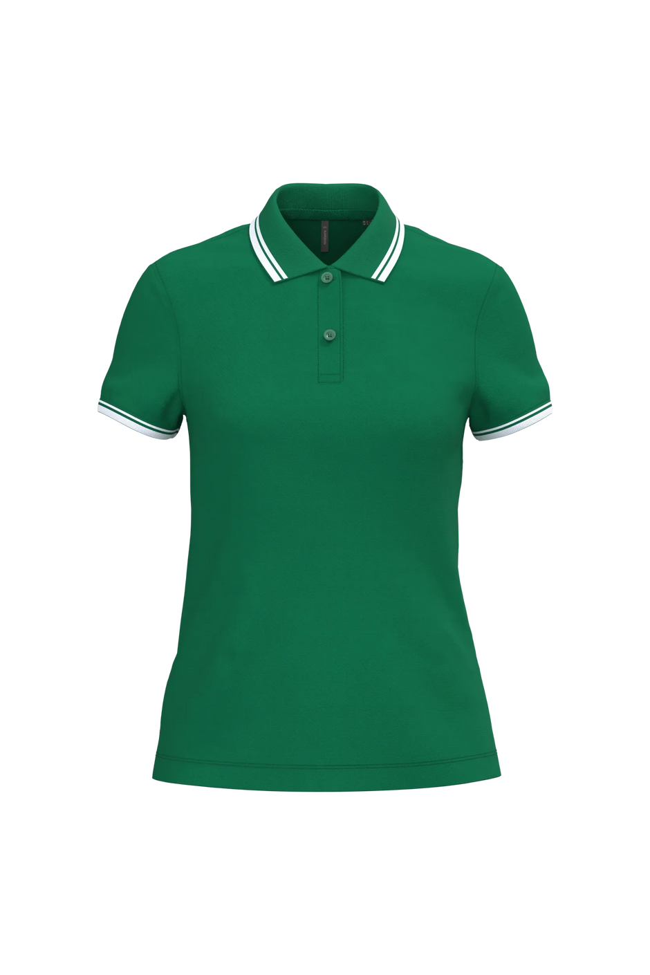 K273 - Polo femme manches courtes à liserés contrastés - Occifloc