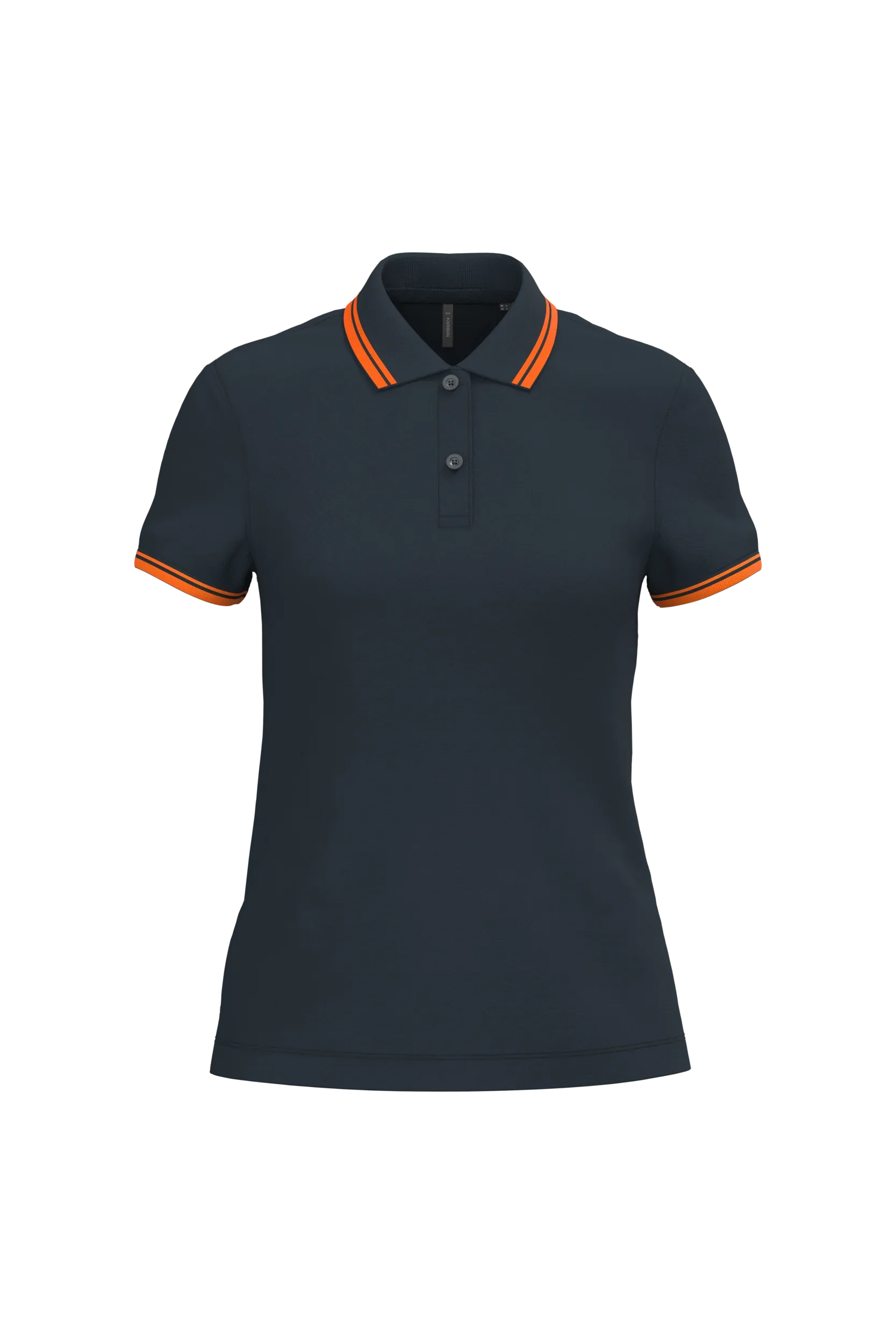 K273 - Polo femme manches courtes à liserés contrastés - Occifloc